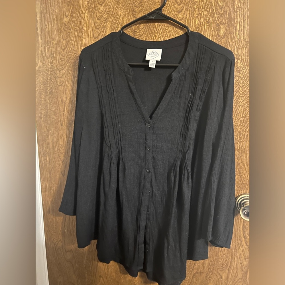 St. John’s bay black blouse